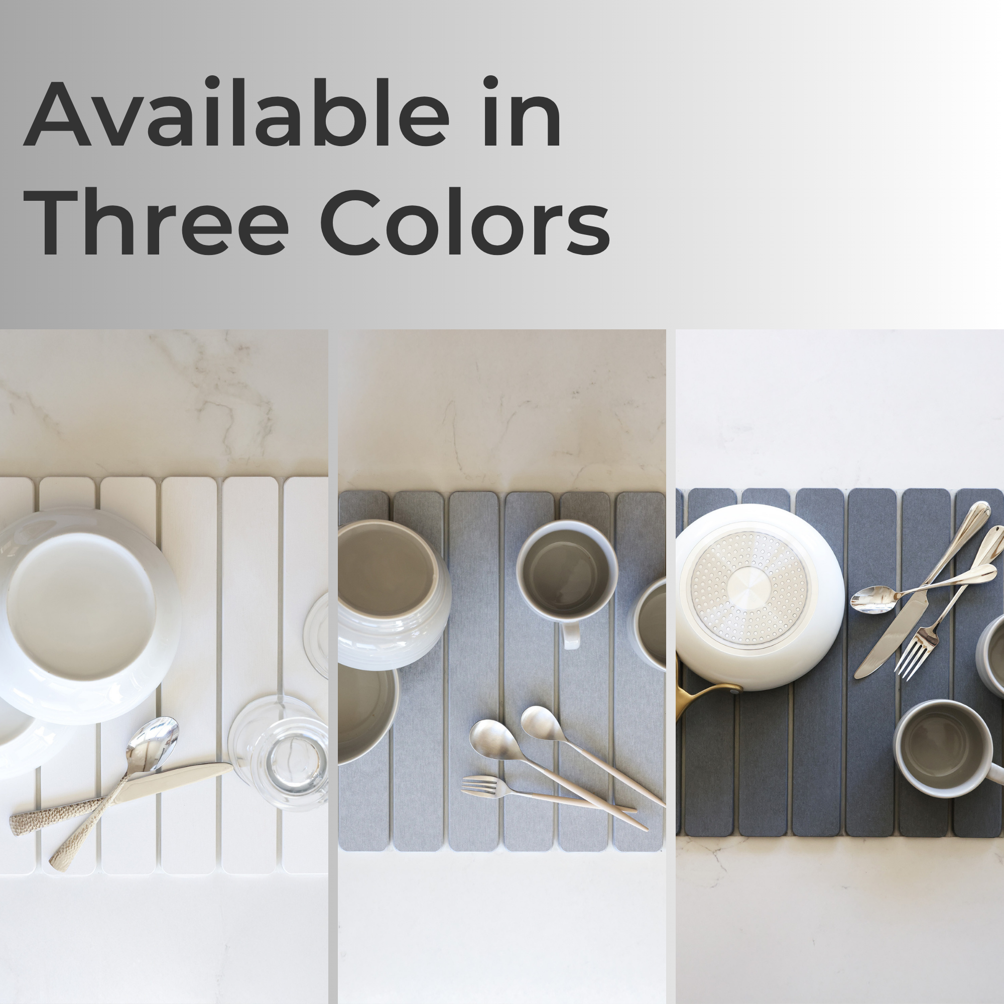 Stone Drying Dish Mat - Rollable