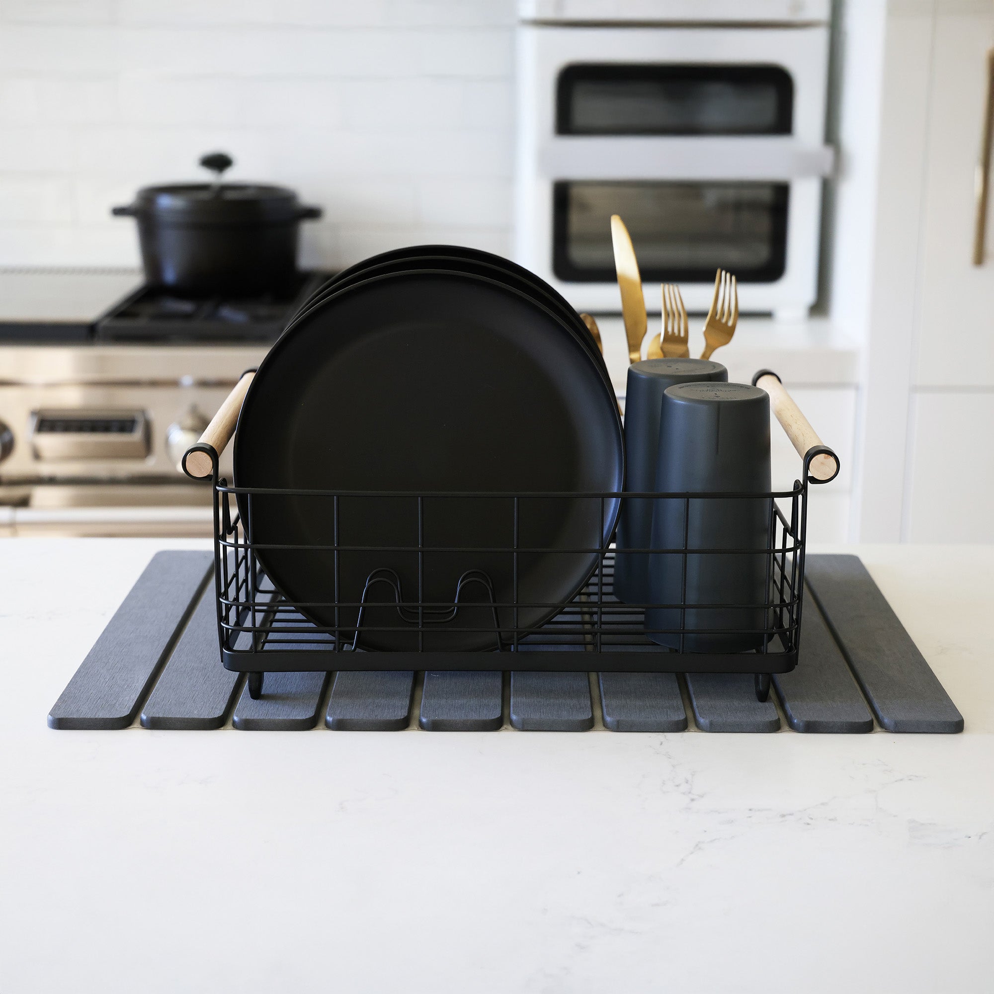 Stone Drying Dish Mat - Rollable